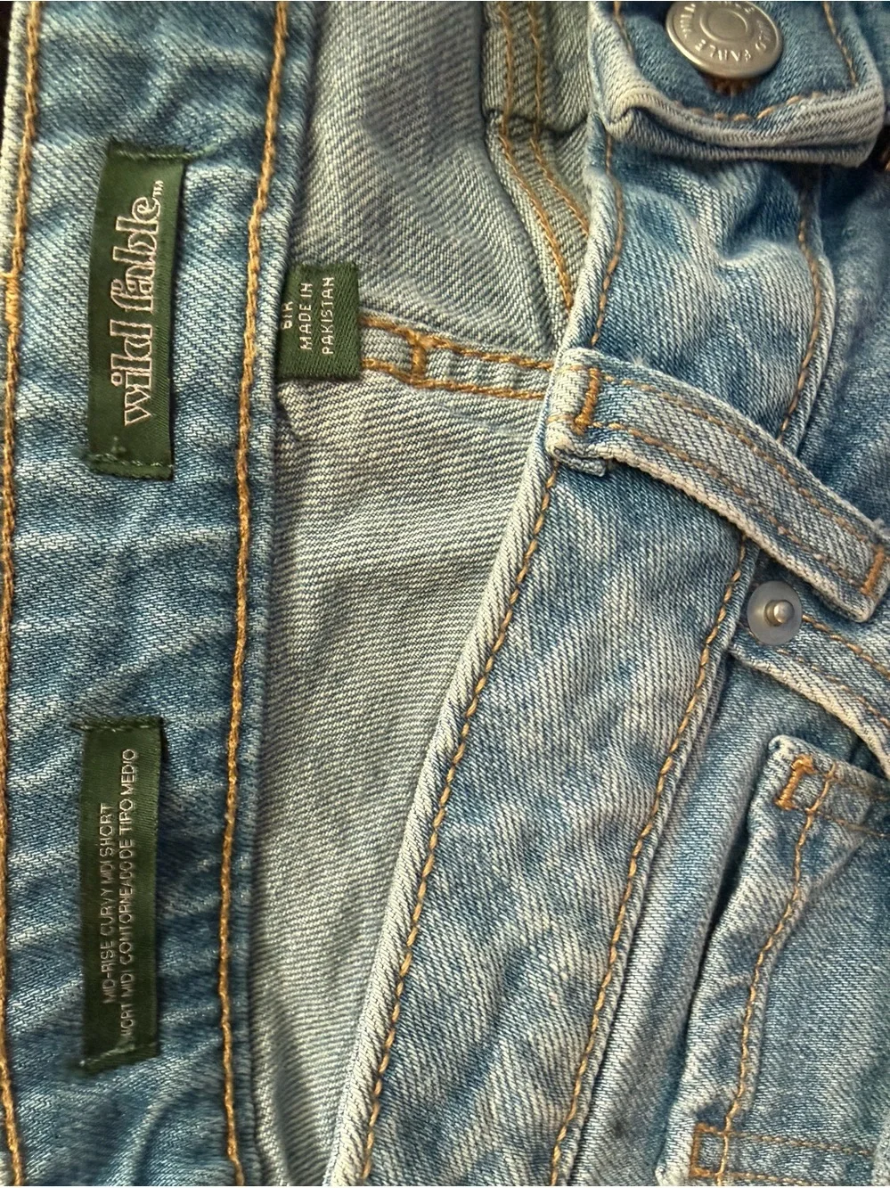 🩵 NWT Wild Fable Denim Shorts Size 6 | Light Wash Casual Summer Shorts